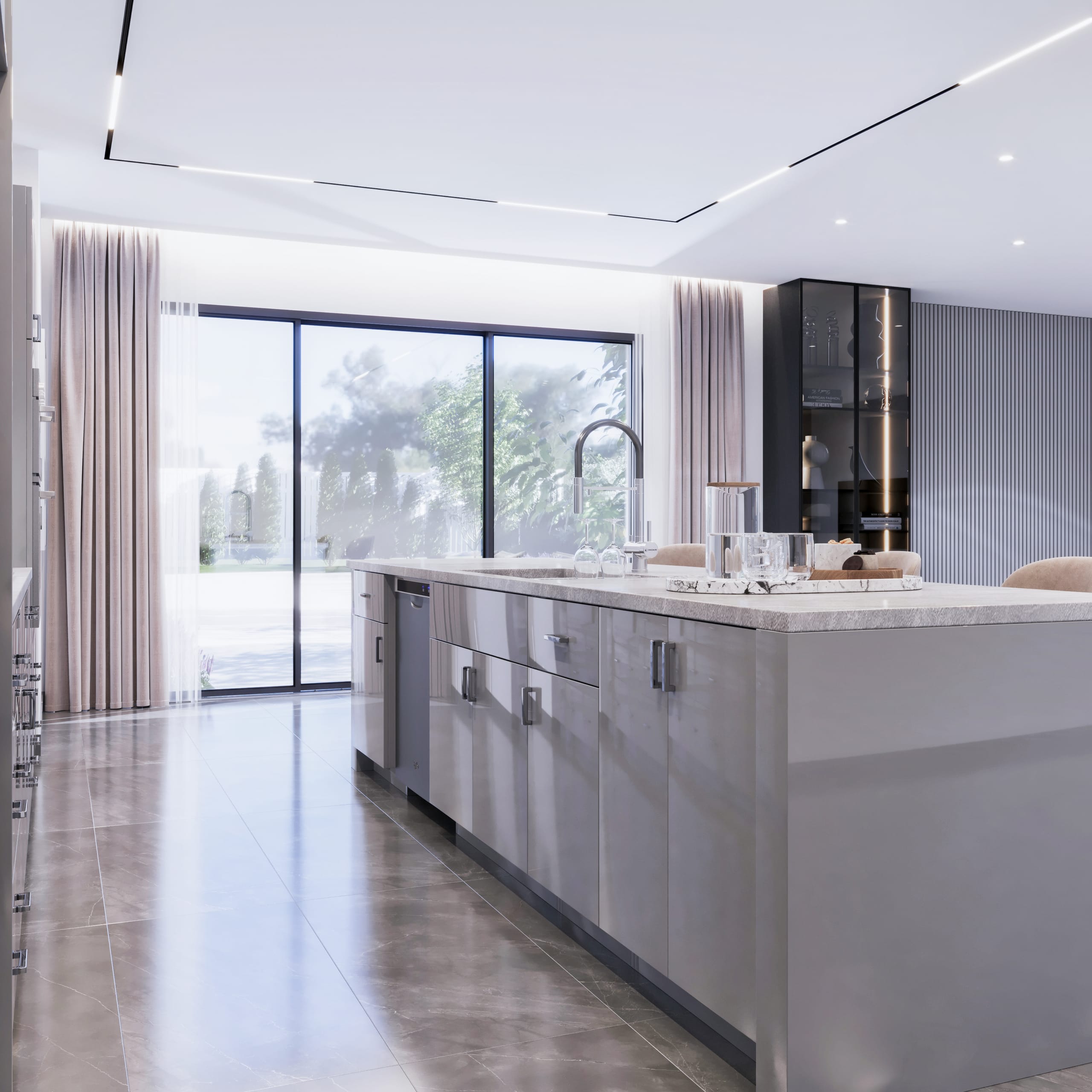 Kitchen Frameless European Style cabinetry - HG1