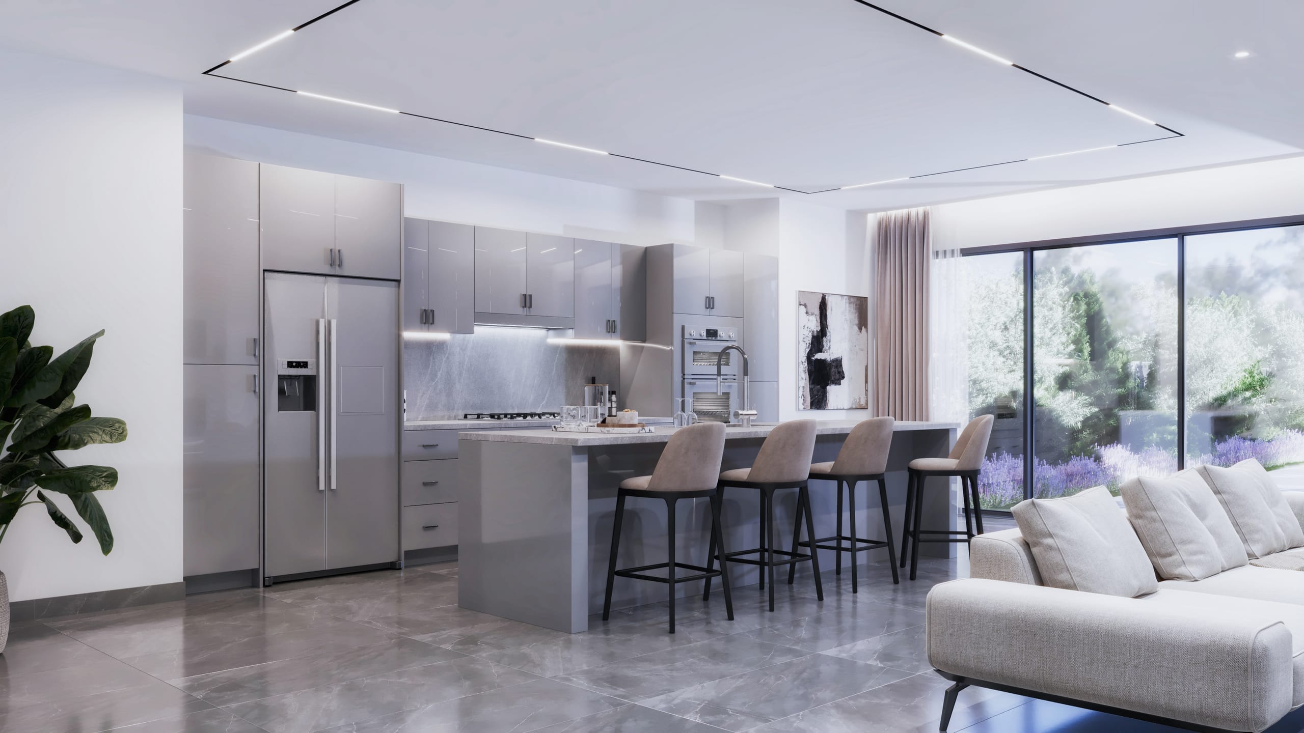 Kitchen Frameless European Style cabinetry - HG2