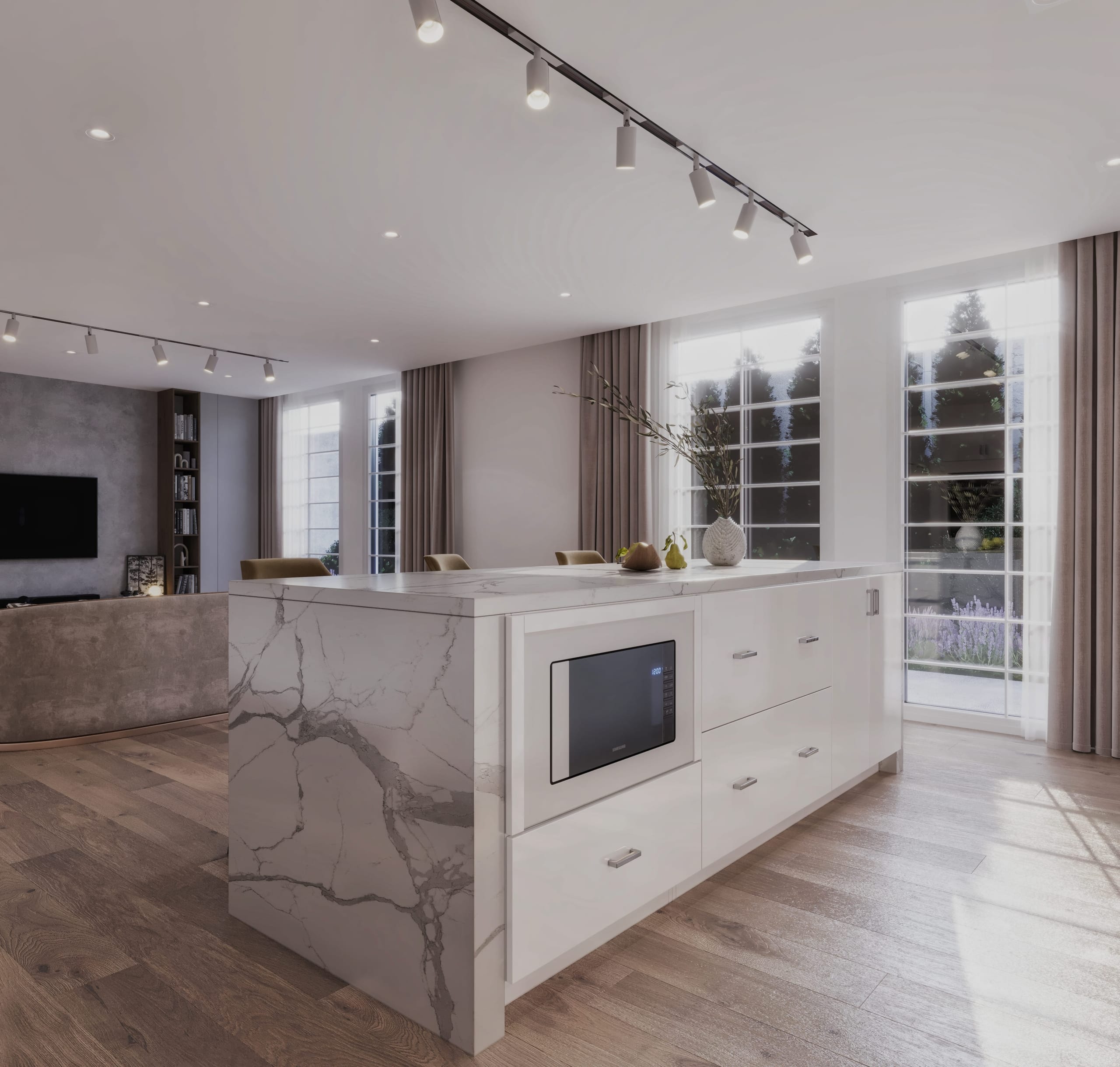 Kitchen Frameless European Style cabinetry - HW2