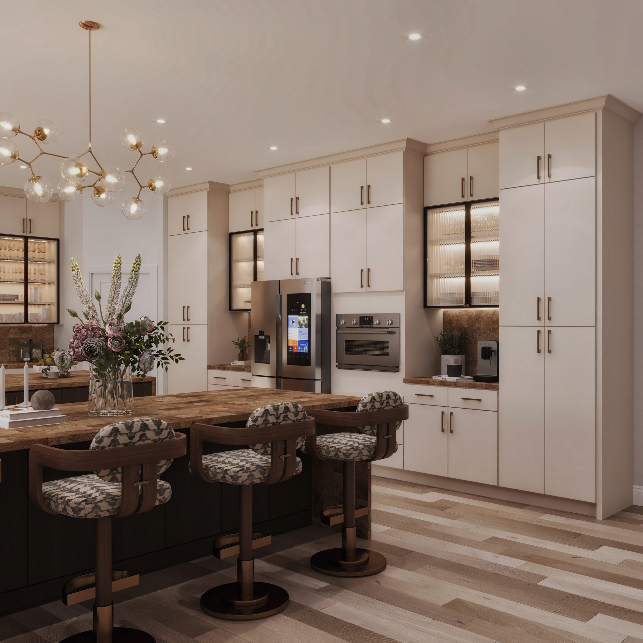 Kitchen Frameless European Style cabinetry - MI-CG3
