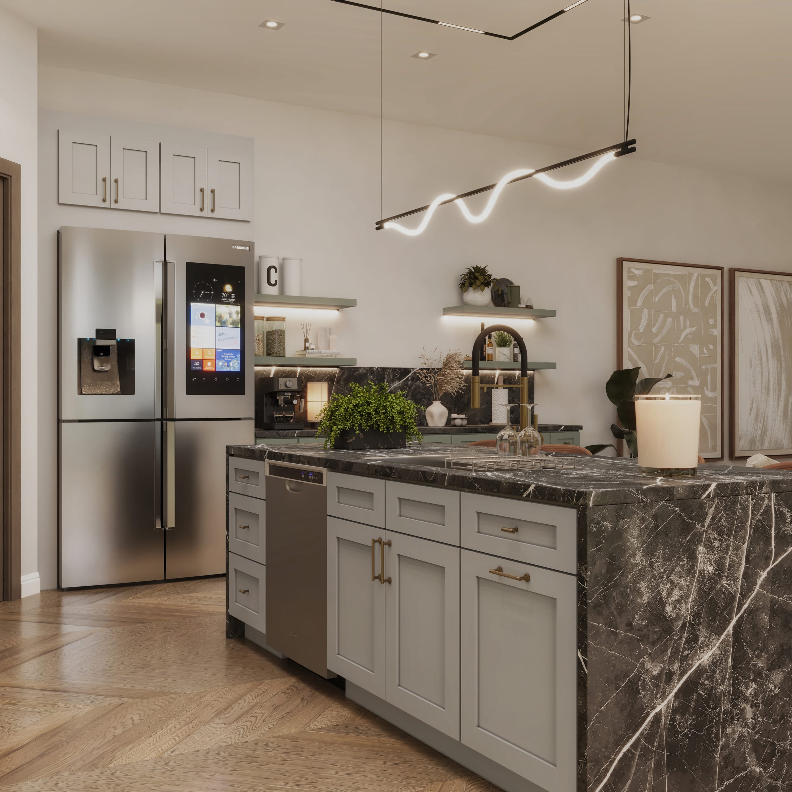 Kitchen Shaker Style Charm Collection cabinetry - LG1