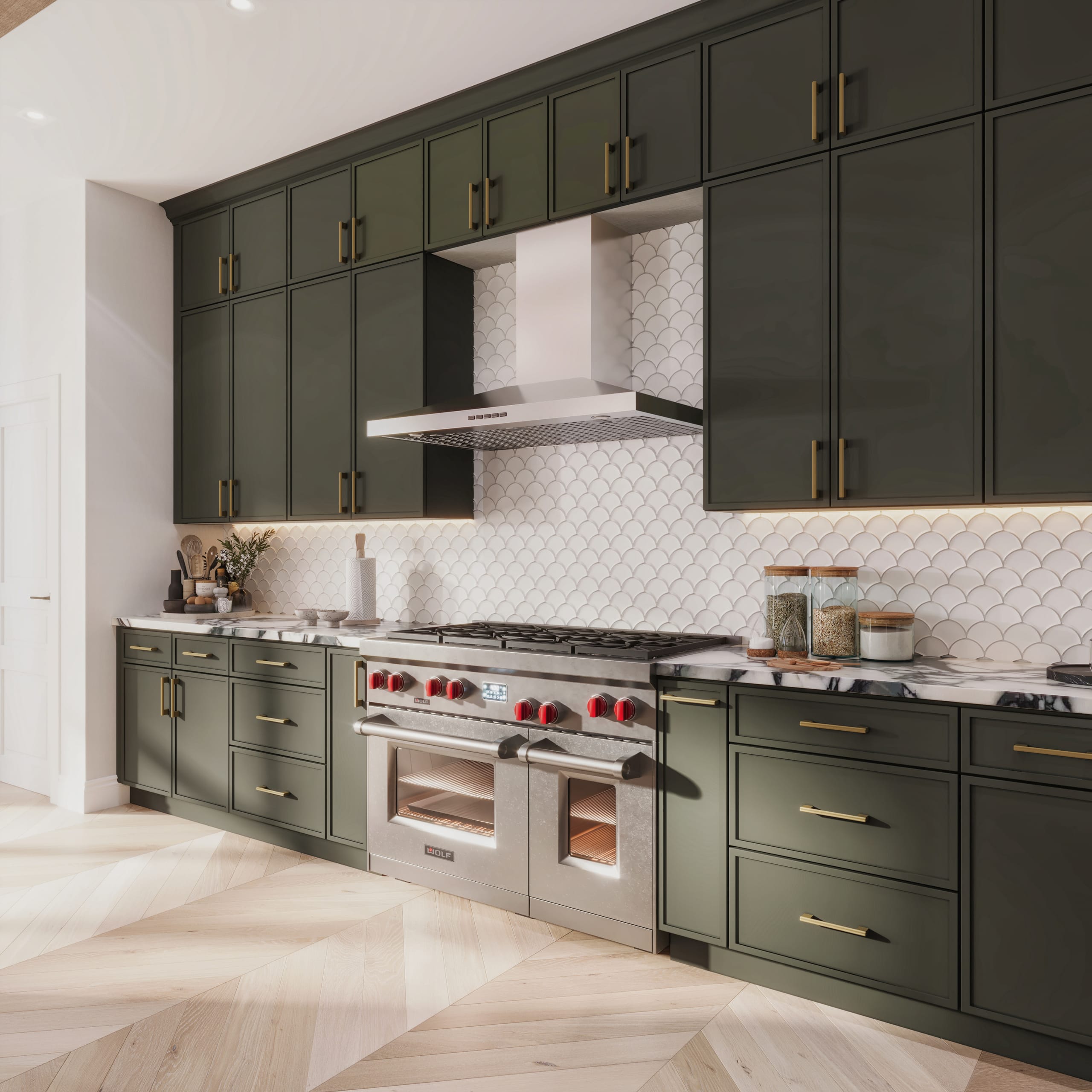 Kitchen Slim Shaker Style cabinetry - SAG1