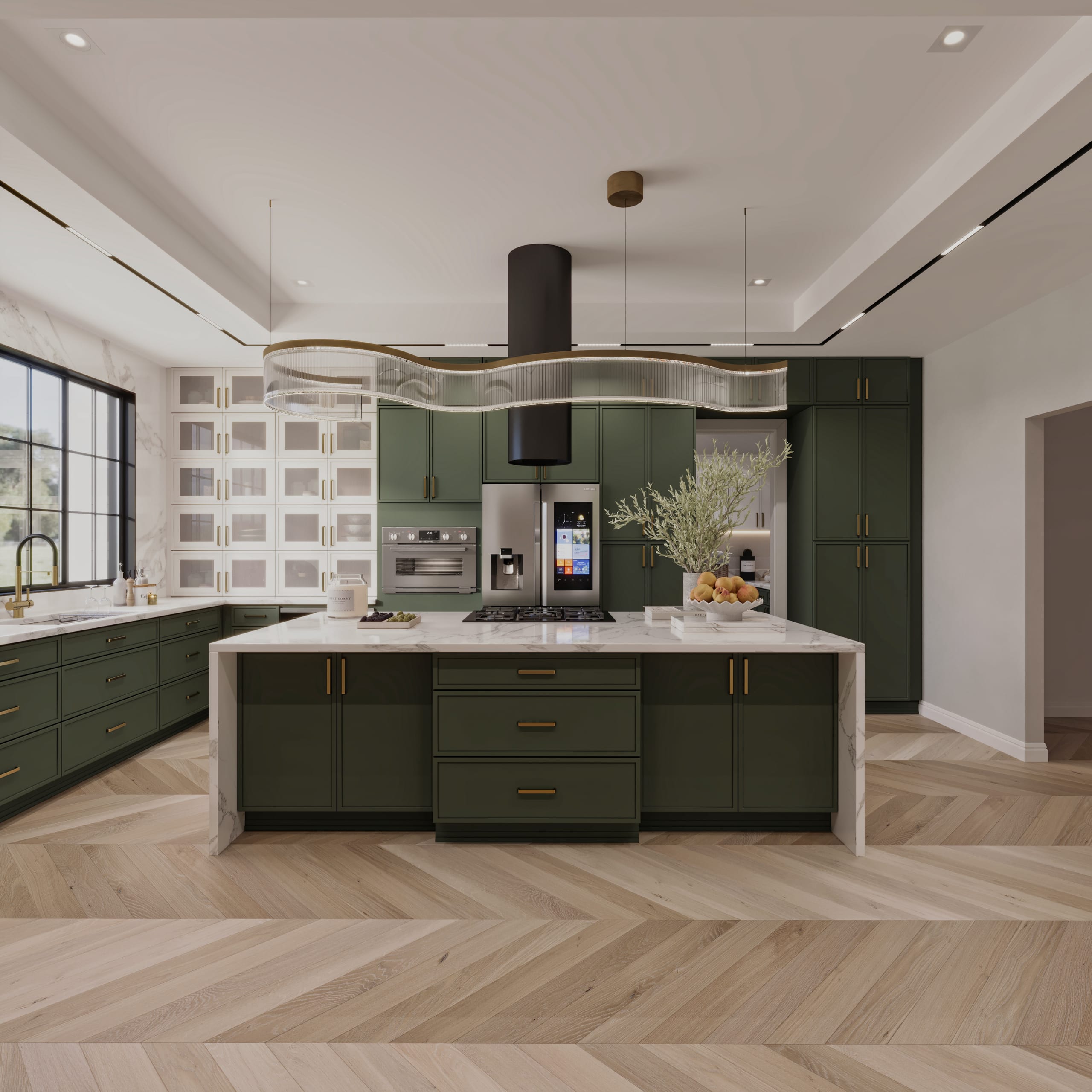 Kitchen Slim Shaker Style cabinetry - SDW-SAG4